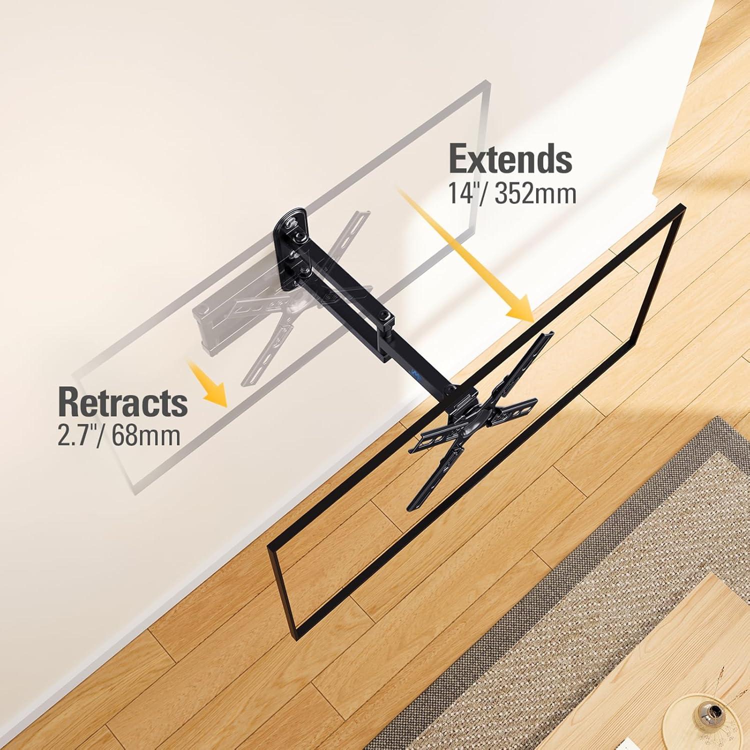 imageMounting Dream UL Listed Full Motion Monitor Wall Mount TVs Bracket for 1026 Inch LED LCD Flat Screen TV and Monitor TV Mount with Swivel Articulating Arm Up to VESA 100x100mm and 33LBS MD24631739 TV