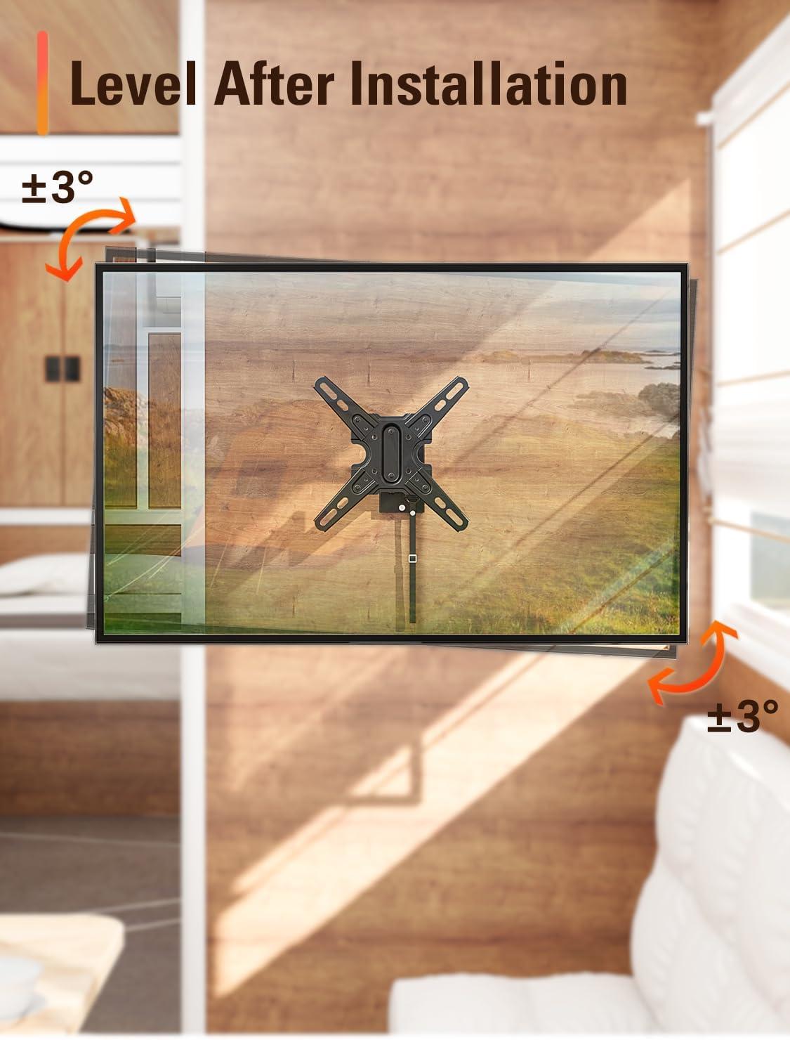 imageMounting Dream UL Listed Lockable RV TV Mount for Most 1343 inch TV RV Mount for Camper Trailer Motor Home Full Motion TV Wall Mount Quick Release with Dual Wall Plates VESA 200mm 22 lbs MD2212