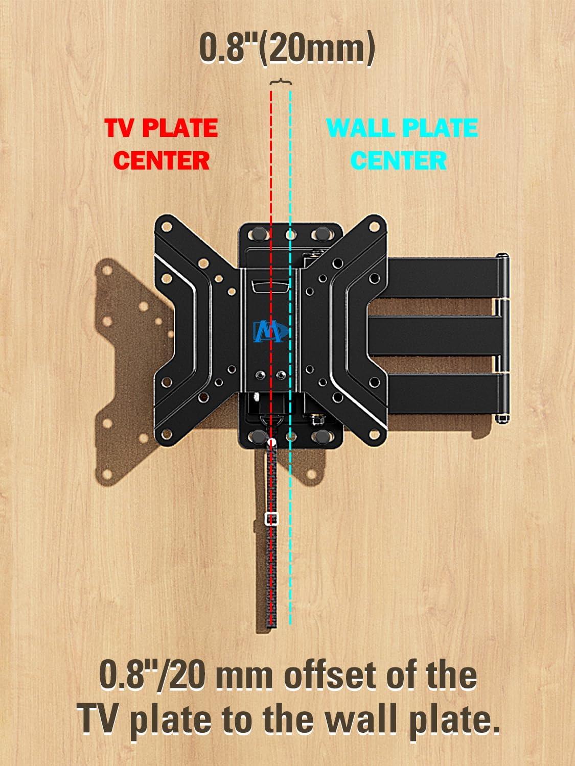 imageMounting Dream UL Listed Lockable RV TV Mount for Most 1743 inch TV RV Mount for Camper Trailer Motor Home Boat Truck Full Motion Unique One Step Lock RV TV Wall Mount VESA 200mm 44 lbs MD2210