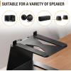 imageMounting Dream Desktop Speaker Stand Tilted Studio Monitor up to 15with AntiVibration Pads Set of 2 Bookshelf Speaker Stand Surround Sound Speaker Stand 33 LBS