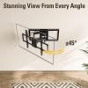 imageMounting Dream Full Motion TV Wall Mount for Most 4290 Inch TVs Heavy Duty Wall Mount TV Bracket with 6 Strong Articulating Arms Max VESA 600x400mm Up to 132LBS Fits 161824 Wood Studs MD2298