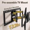 imageMounting Dream Full Motion TV Wall Mount for Most 4290 Inch TVs Heavy Duty Wall Mount TV Bracket with 6 Strong Articulating Arms Max VESA 600x400mm Up to 132LBS Fits 161824 Wood Studs MD2298