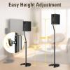 imageMounting Dream Height Adjustable Speaker Stands Mounts One Pair Floor Stands Heavy Duty Base Extendable Tube 11 LBS Capacity Per Stand MAX 39quot Height Adjustment MD5401 Speakers Not Included