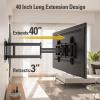 imageMounting Dream Long Arm TV Wall Mount for Most 4290 Inch TV 40 Inch Extension TV Mount Swivel and Tilt Full Motion Mount Fits Max VESA 800x400mm 150 lbs Loading 1618 24 Studs