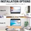 imageMounting Dream Soundbar Bracket Sound Bar TV Mount Designed for TVs with Protruded Bottom on Back  Holds Up to 15 lbs  with Adjustable Arm and LShaped Bracket for Mounting Above Under TVs MD5421