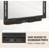 imageMounting Dream Soundbar Mount with Easy Access Design for SONOS Beam SoundBar Bracket with Sliding Block Fits TV up to VESA 600x400mm Compatible with The Beam Constructed of Duty Aluminum ProfileBlack