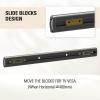 imageMounting Dream Soundbar Mount with Easy Access Design for SONOS Beam SoundBar Bracket with Sliding Block Fits TV up to VESA 600x400mm Compatible with The Beam Constructed of Duty Aluminum ProfileBlack
