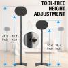imageMounting Dream Speaker Stands for Sonos Era 300 Height Adjustable Up to 424 Set of 2 Surround Sound Speaker Stand with Cable Management for Sonos Era 300 Wireless Speaker132 LBS Loading MD5416