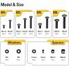 imageMounting Dream TV Mounting Hardware TV Mount Screws Kit Comes with M4 M5 M6 M8 Screws Includes Spacers and Washers Fits Any TVs Up to 82 Inch Works with Any Wall Mount MD5754TV screws