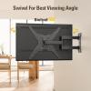 imageMounting Dream TV Wall Mount Bracket for Most of 2655 Inch LED LCD OLED and Plasma Flat Screen TV with Full Motion Swivel Articulating Arm up to VESA 400x400mm and 60 lbs MD2393MX