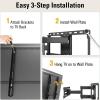 imageMounting Dream TV Wall Mount for 3265 Inch TelevisionMount with Swivel and Tilt Full Motion Bracket with Articulating Dual Arms Fits 16inch Studs Max VESA 400X400 mm 99lbs MD2581Black