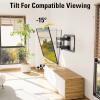 imageMounting Dream TV Wall Mount for 3265 Inch TelevisionMount with Swivel and Tilt Full Motion Bracket with Articulating Dual Arms Fits 16inch Studs Max VESA 400X400 mm 99lbs MD2581Black