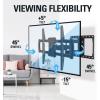 imageMounting Dream TV Wall Mount for 4275 Inch TVs Full Motion Articulating Bracket with Swivel and Tilt Max VESA 600x400mm Up to 100lbs Fits 16quot Wood Studs MD2619