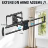 imageMounting Dream TV Wall Mount for 4275 Inch TVs Full Motion Articulating Bracket with Swivel and Tilt Max VESA 600x400mm Up to 100lbs Fits 16quot Wood Studs MD2619