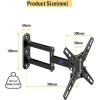 imageMounting Dream UL Listed TV Mount Swivel and Tilt for Most 1342 Inch TVs Full Motion TV Wall Mount Bracket with Articulating Arm Max VESA 200x200mm Loading 50 lbs MD2465
