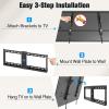 imageMounting Dream UL Listed TV Mount for Most 3775 Inch TV Universal Tilt TV Wall Mount Fit 16quot 18quot 24quot Stud with Loading Capacity 132lbs Max Vesa 600 x 400mm Low Profile Flat Wall Mount BracketBlack