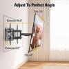 imageMounting Dream UL Listed TV Wall Mount for Most 4284 Inch TV Full Motion TV Mount with Swivel and Tilt TV Bracket with Articulating Dual Arms Fits 16inch Studs Max VESA 600X400 mm 100 lbsMD2617