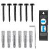 imageMounting Dream Lag Bolt Kit for TV Wall Mount Comes with M7 Lag Bolt for Wood Stud Fischer Anchors for Concrete Wall Includes Allen Key and Bubble Level for Easy Installation MD5752