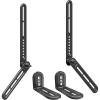 imageMounting Dream Soundbar Bracket Sound Bar TV Mount Designed for TVs with Protruded Bottom on Back  Holds Up to 15 lbs  with Adjustable Arm and LShaped Bracket for Mounting Above Under TVs MD5421