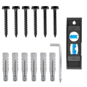 imageMounting Dream Lag Bolt Kit for TV Wall Mount Comes with M7 Lag Bolt for Wood Stud Fischer Anchors for Concrete Wall Includes Allen Key and Bubble Level for Easy Installation MD5752