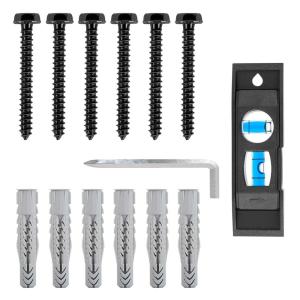 imageMounting Dream Lag Bolt Kit for TV Wall Mount Comes with M8 Lag Bolt for Wood Stud Fischer Anchors for Concrete Wall Includes Allen Key and Bubble Level for Easy Installation MD5753