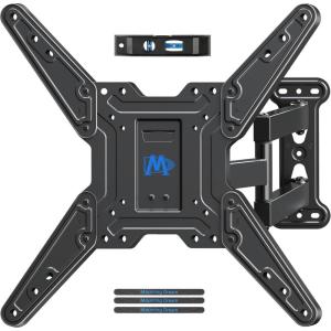 imageMounting Dream TV Wall Mount Bracket for Most of 2655 Inch LED LCD OLED and Plasma Flat Screen TV with Full Motion Swivel Articulating Arm up to VESA 400x400mm and 60 lbs MD2393MX