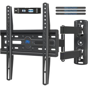 imageMounting Dream TV Wall Mount Swivel and Tilt for Most 2655 Inch TV TV Mount Perfect Center Design Full Motion TV Mount Bracket with Articulation up to VESA 400x400mm 60 lbs MD2377
