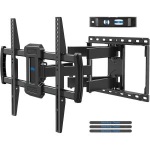 imageMounting Dream TV Wall Mount UL Listed Full Motion Mount Bracket for 4284 Inch Flat Screen TVs Swivel Articulating Dual Arms Max VESA 600x400mm 100 LBS Loading Fits 16 Inches Wood Studs MD2296