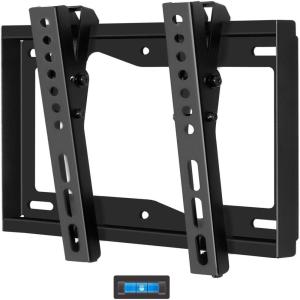 imageMounting Dream TV Wall Mount for Most 1742quot TVs Tilt TV Mount Bracket up to VESA 200 x 200mm and 44 LBS Loading Fits for Single 8quot Wood Studs Low Profile and Space Saving MD2268S