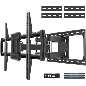 imageMounting Dream TV Wall Mount for Most 3265 Inch TV Full Motion TV Mount with Dual Arms Wall Mount Bracket with Swivel and Tilt Fits 16quot 18quot 24quot Studs Max VESA 400x400mm 99 LBS MD238024K4284 Premium TV Wall Mount