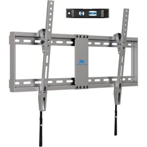 imageMounting Dream UL Listed TV Mount for Most 3775 Inch TV Universal Tilt TV Wall Mount Fit 16quot 18quot 24quot Stud with Loading Capacity 132lbs Max Vesa 600 x 400mm Low Profile Flat Wall Mount BracketSilver Grey
