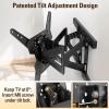 imageMounting Dream Full Motion TV Wall Mount Swivel and Tilt TV Mount with Single Arm Designed for 1739 inch TV up to 60 lbs Max VESA 200x200mm MD2413SX1For 2675 TV