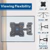 imageMounting Dream Full Motion TV Wall Mount Swivel and Tilt TV Mount with Single Arm Designed for 1739 inch TV up to 60 lbs Max VESA 200x200mm MD2413SX1For 1739 TV