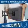 imageMounting Dream Full Motion TV Wall Mount Swivel and Tilt TV Mount with Single Arm Designed for 1739 inch TV up to 60 lbs Max VESA 200x200mm MD2413SX1For 1739 TV