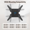 imageMounting Dream Full Motion TV Wall Mount Swivel and Tilt TV Mount with Single Arm Designed for 1739 inch TV up to 60 lbs Max VESA 200x200mm MD2413SX1For 2675 TV