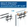 image:imageMD Mounting Dream MD5231 TV Wall Mount Extended Bracket For 16 Wall plate Fitting 18  24 Wood Stud Max Loading Capacity of 154 LB
